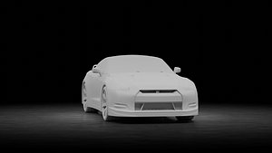3D Nissan GT-R 2013 model