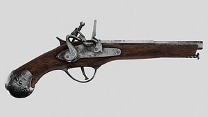 Flintlock Pistol 3D model