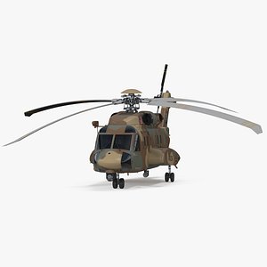 sikorsky h-92 superhawk rigged 3D model