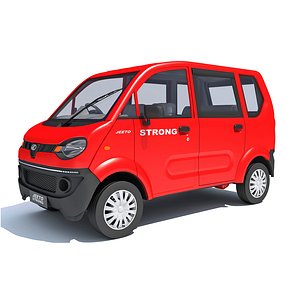 3D Mahindra Jeeto Mini van 3D Model Indian Light Vehicle LCV