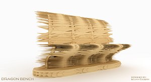 obj reptiloid dragon bench