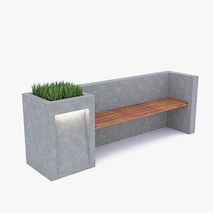 3D Bench model
