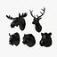 Low Poly Animal Heads SET 3
