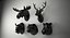 Low Poly Animal Heads SET 3