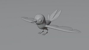 Flichling 3D Model with base materials