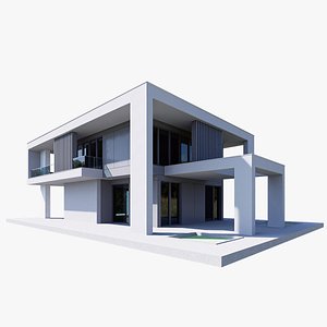 Duplex Villa house 3D model