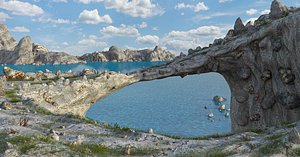 rock landscape 3D model