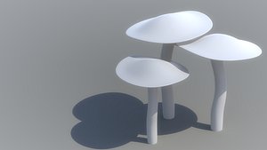 3d mushroom model