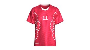 Canada Team Uniform Jersey Player - 11 3D