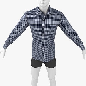 long shirt 3D model