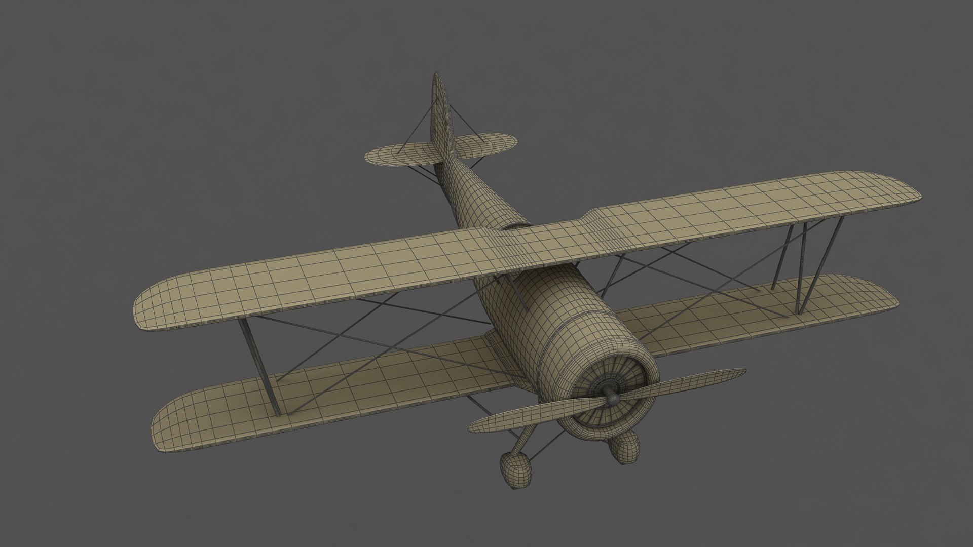 3D Biplane Model - TurboSquid 1992663