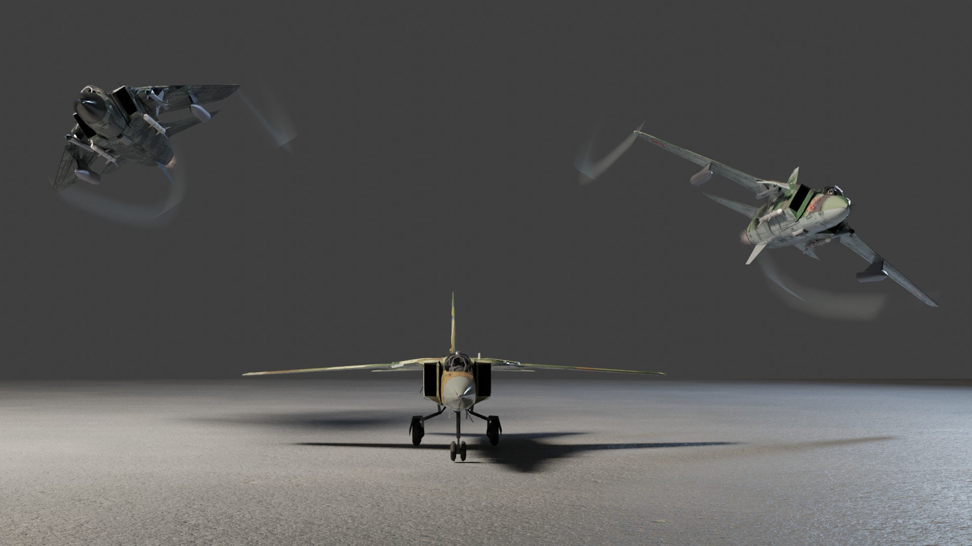 MIG-23 Flogger lowpoly jet fighter 3D - TurboSquid 1877698
