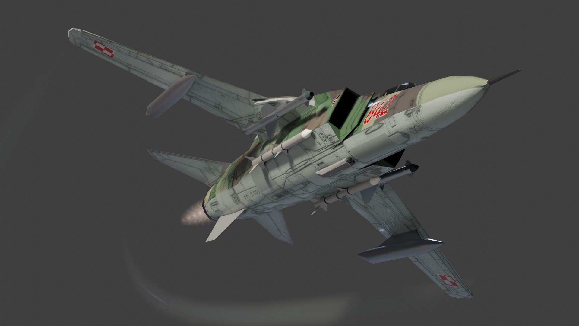MIG-23 Flogger lowpoly jet fighter 3D - TurboSquid 1877698