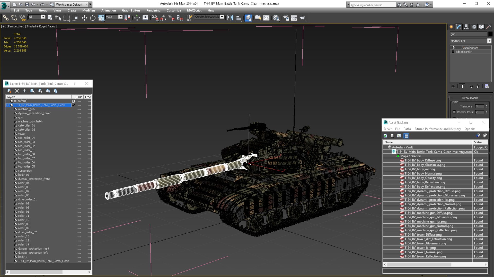 3D T-64 BV Main Battle Tank Camo Clean model https://p.turbosquid.com/ts-thumb/0t/ParlxG/Qb/t64bvmainbattletankcamocleanc4dmodel027/jpg/1666992831/1920x1080/fit_q87/94c23059a225640d0db981d2f588412ffce09b8d/t64bvmainbattletankcamocleanc4dmodel027.jpg