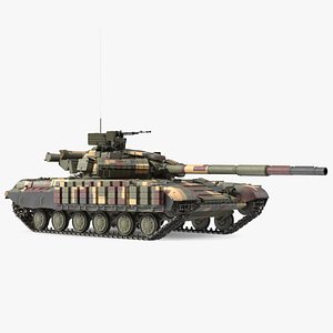 3D T-64 BV Main Battle Tank Camo Clean model
