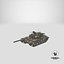 3D T-64 BV Main Battle Tank Camo Clean model
