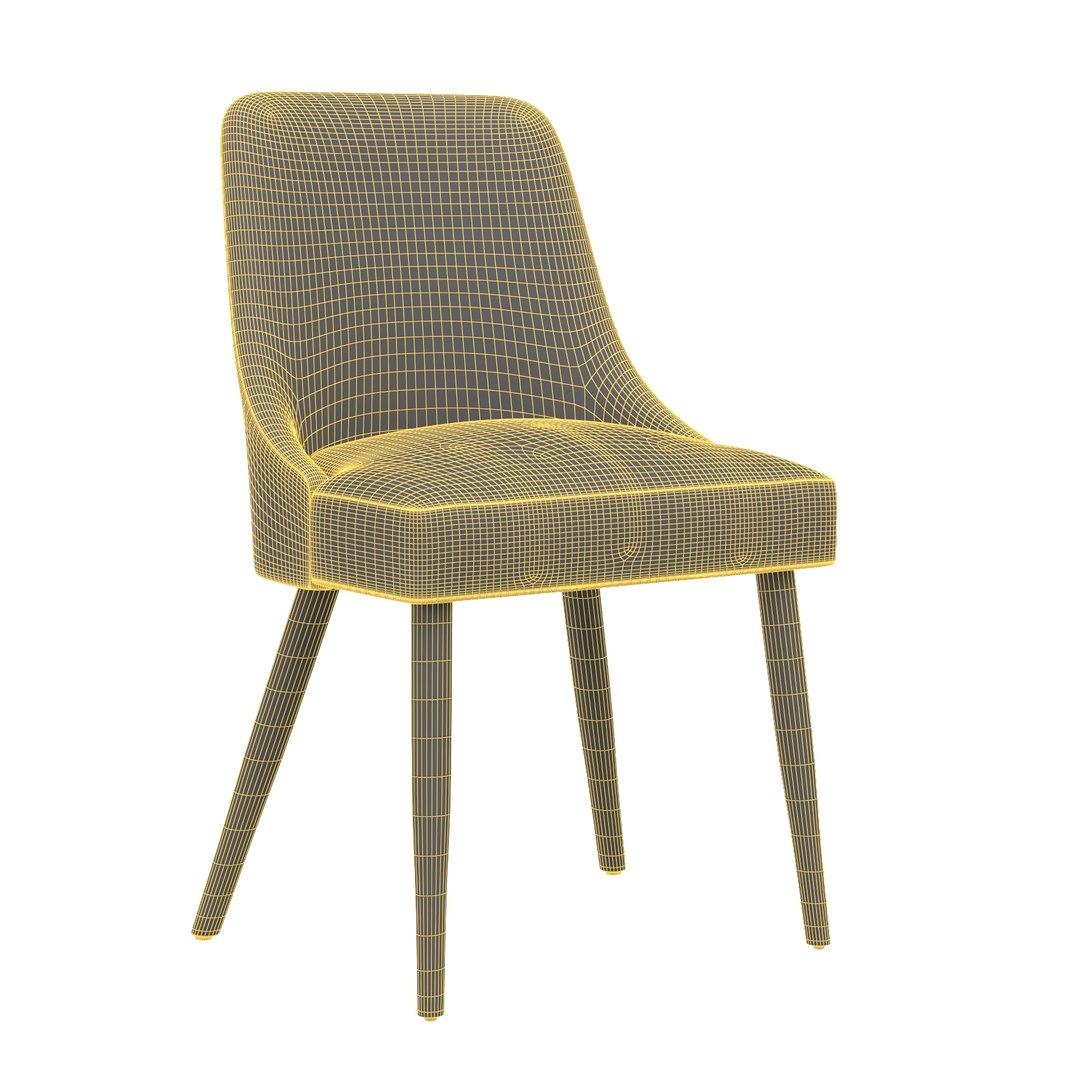 Geller Modern Dining Chair in Patterns model TurboSquid 2061618