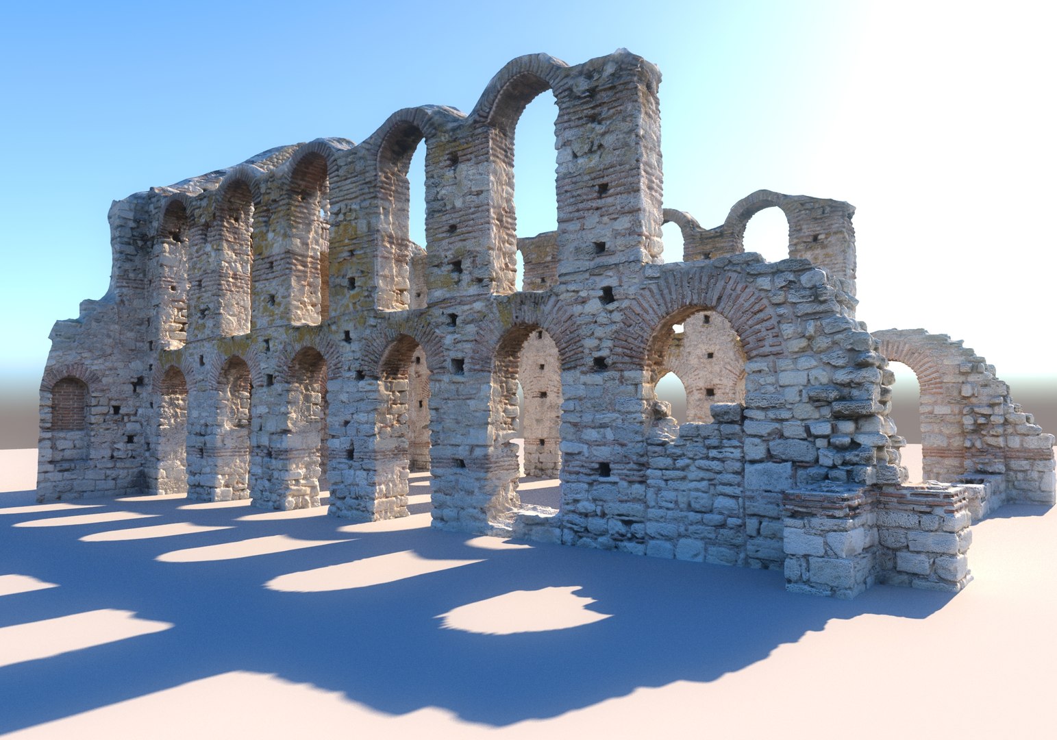 Ruins Of An Ancient Church 16K 3D Model - TurboSquid 2083885