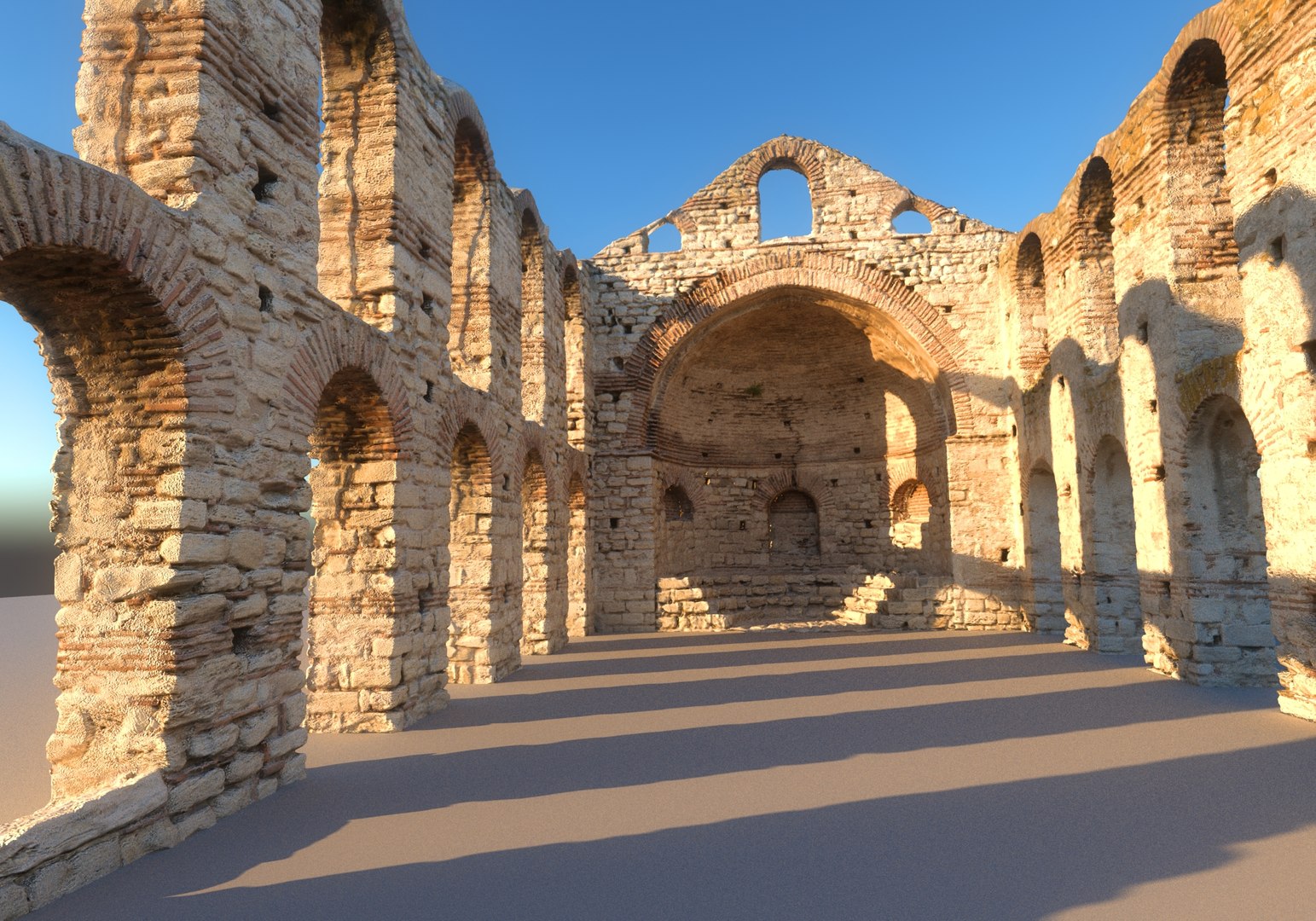 Ruins Of An Ancient Church 16K 3D Model - TurboSquid 2083885