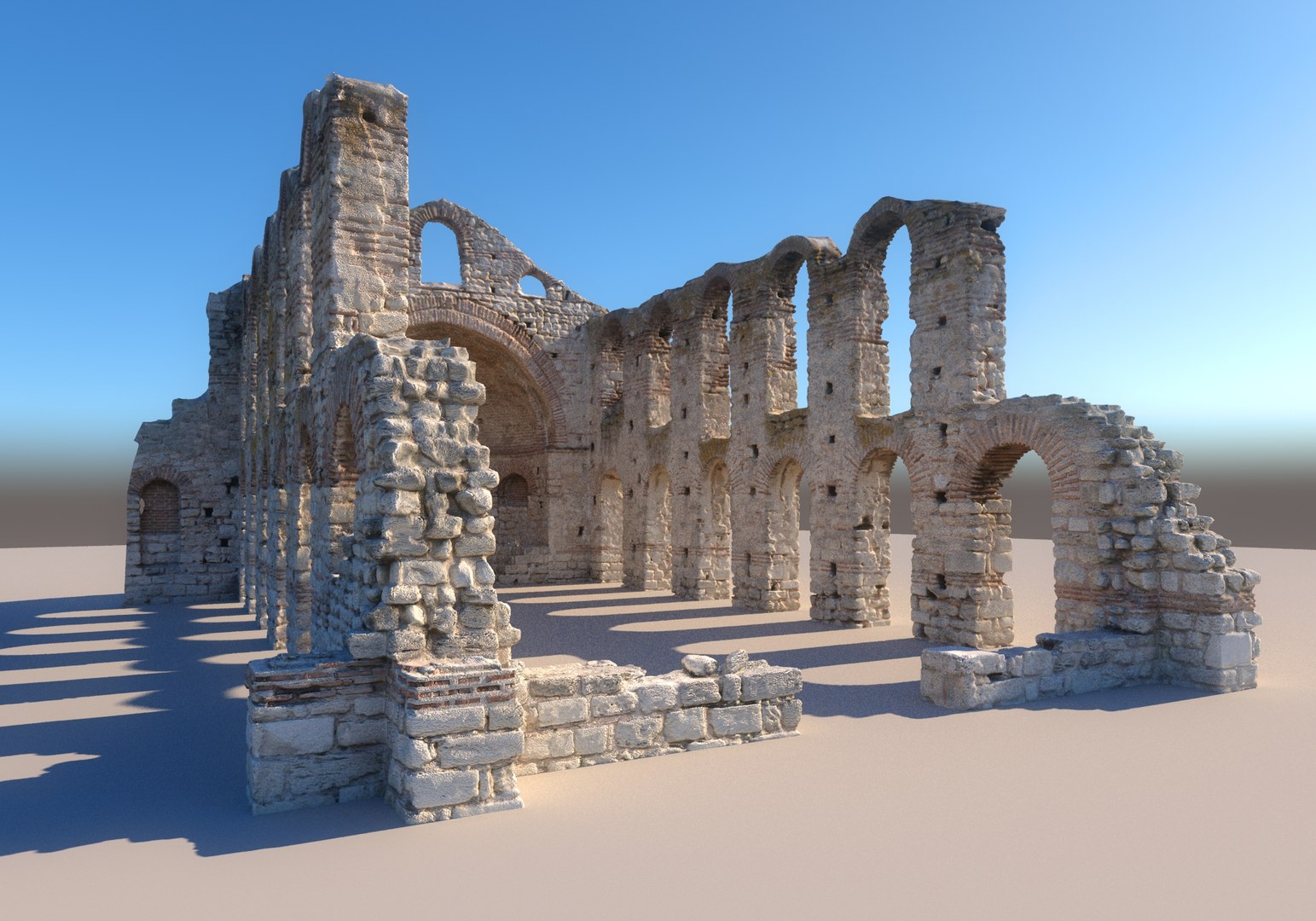 Ruins Of An Ancient Church 16K 3D Model - TurboSquid 2083885