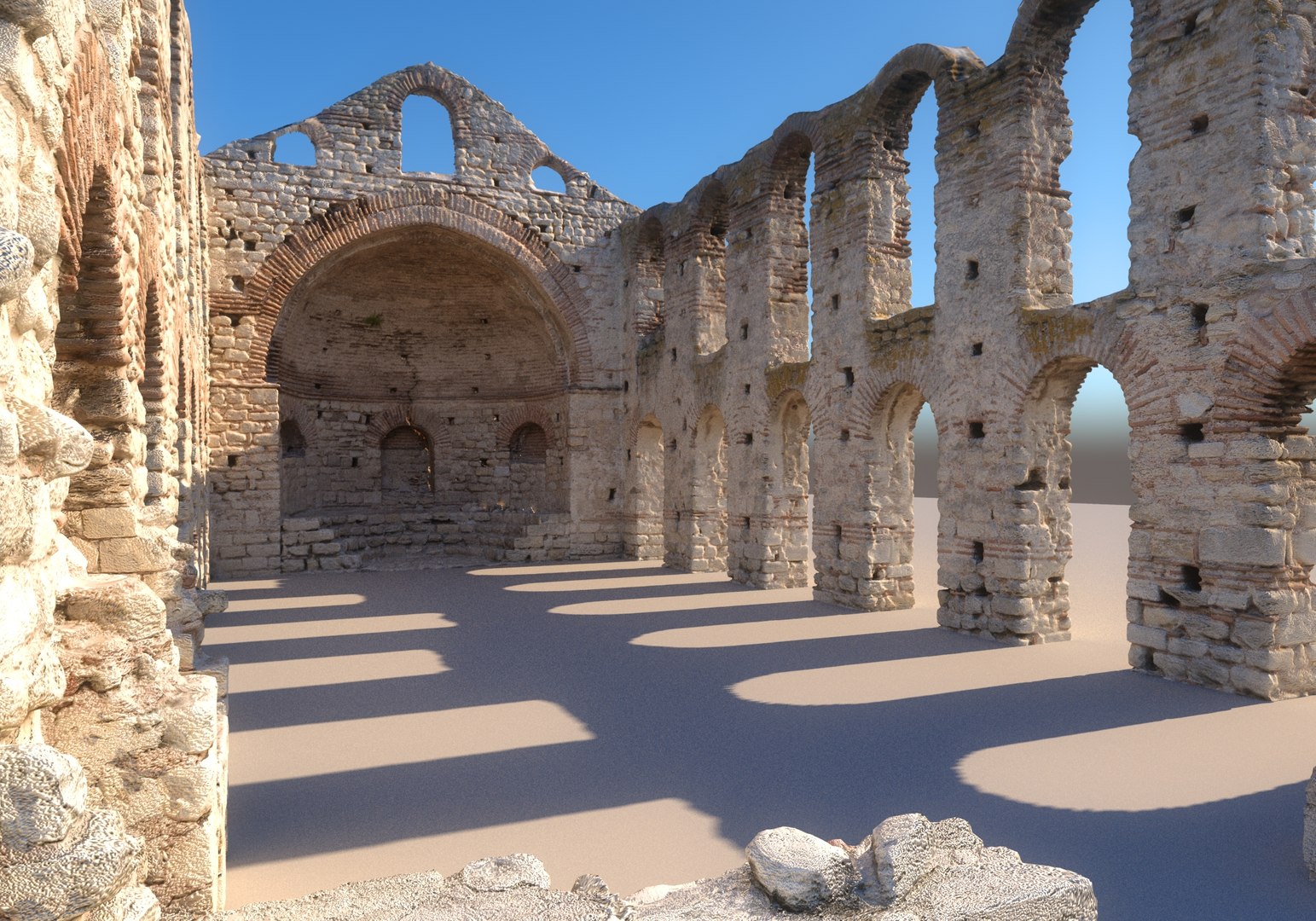 Ruins Of An Ancient Church 16K 3D Model - TurboSquid 2083885