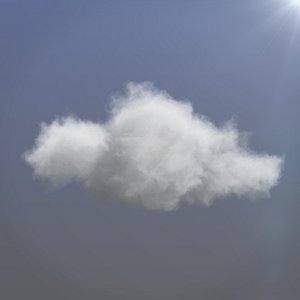 3D realistic cloud vdb