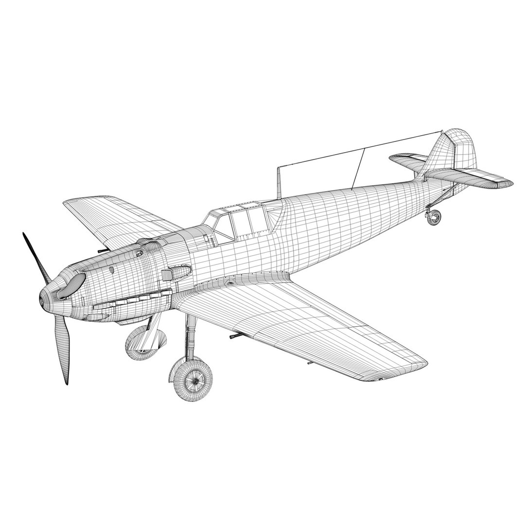 messerschmitt - bf-109 e 3D https://p.turbosquid.com/ts-thumb/0t/ZNtH0u/aXwqtz4M/red421/jpg/1540626400/1920x1080/fit_q87/a65b0700c046e625545d079c42334bffdc1cd847/red421.jpg