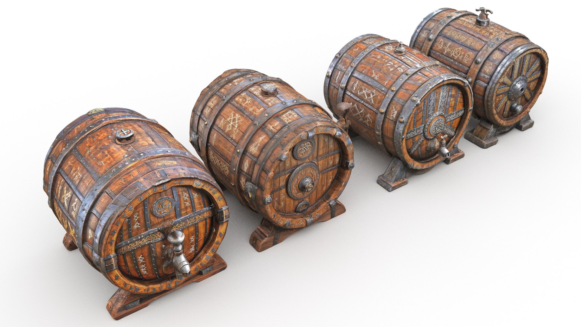 Wooden Barells Pack 3D Model - TurboSquid 2315422
