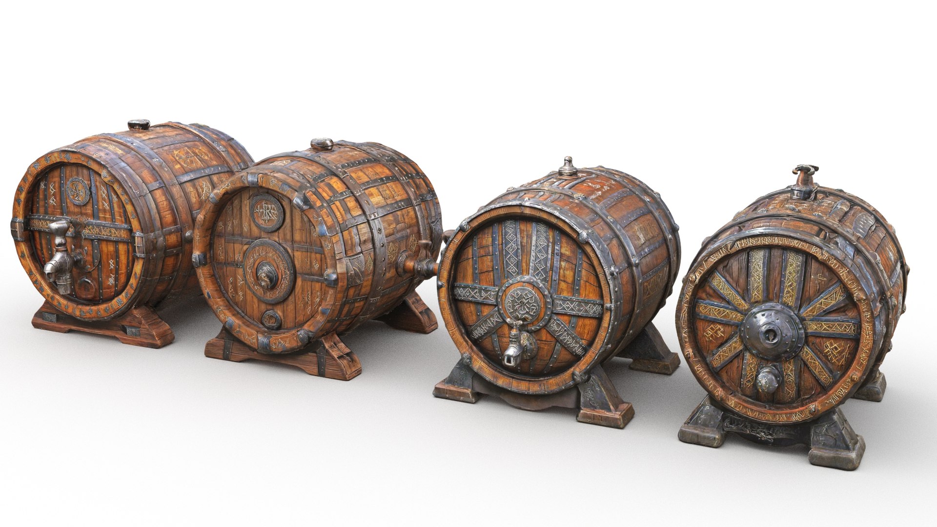 Wooden Barells Pack 3D Model - TurboSquid 2315422