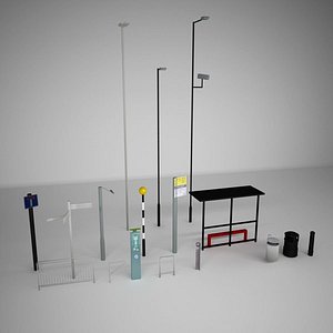 street furniture 3d max