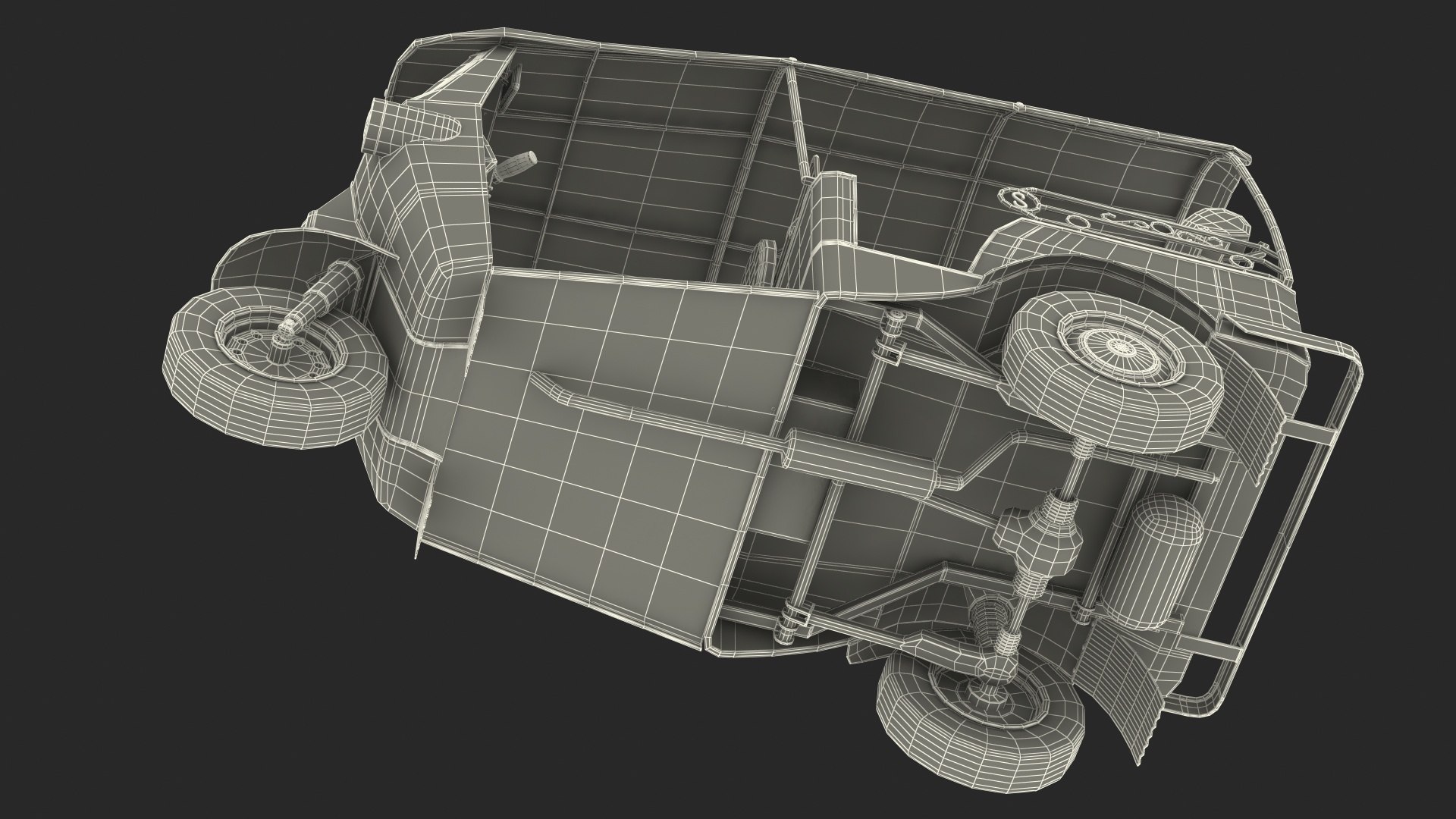Wheeler Auto Rickshaw Rigged 3D Model - TurboSquid 1546473