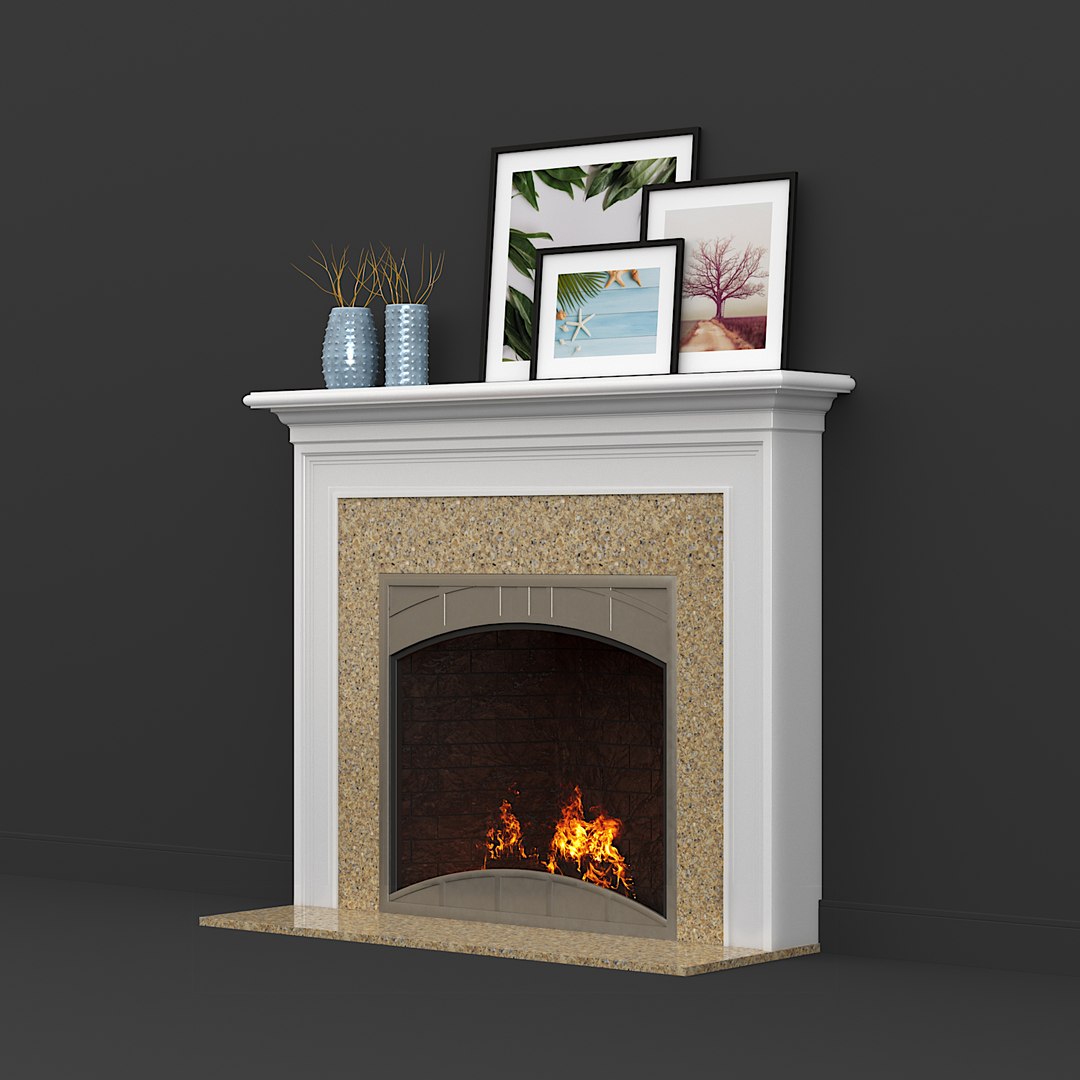Wood fireplace mantels heatilator 3D model - TurboSquid 1343460
