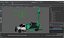 トラックベースのモバイル掘削リグ、Maya 向け Green Rigged