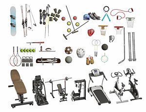 Fitness Equipment Exercises Machines Sports Collection
