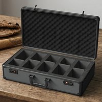 Graded Card Storage Case with Foam Insert Black