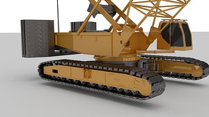 3D Model SANY XLC260 Crawler Crane High Detail Realistic