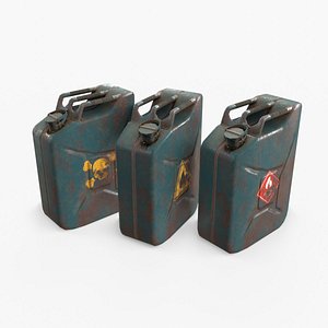oil jerrycan asset 3D model