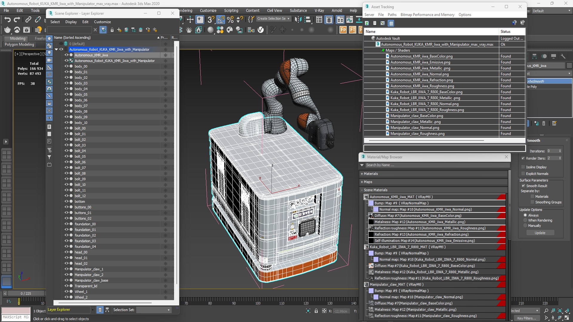 3D Autonomous Robot KUKA KMR Iiwa with Manipulator model https://p.turbosquid.com/ts-thumb/0t/mfPJdW/5G/autonomousrobotkukakmriiwawithmanipulator3dsmodel019/jpg/1727843621/1920x1080/fit_q87/99426f83e9a7c49cfd7cf4f36ef6286924103c1a/autonomousrobotkukakmriiwawithmanipulator3dsmodel019.jpg