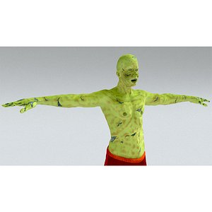 laos Male Zombie 02 model