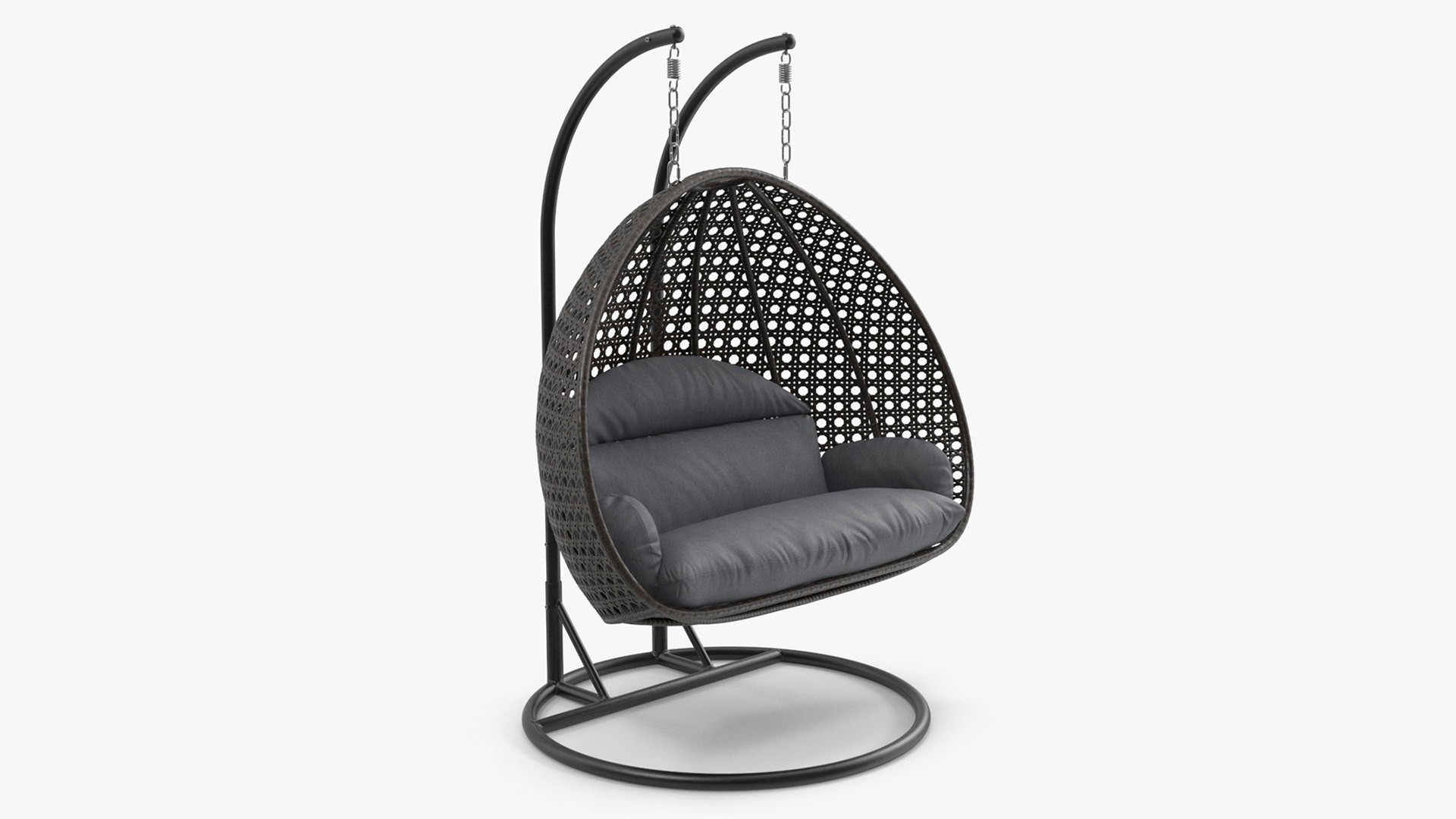 Outdoor Egg Chair Black 3D TurboSquid 2168179