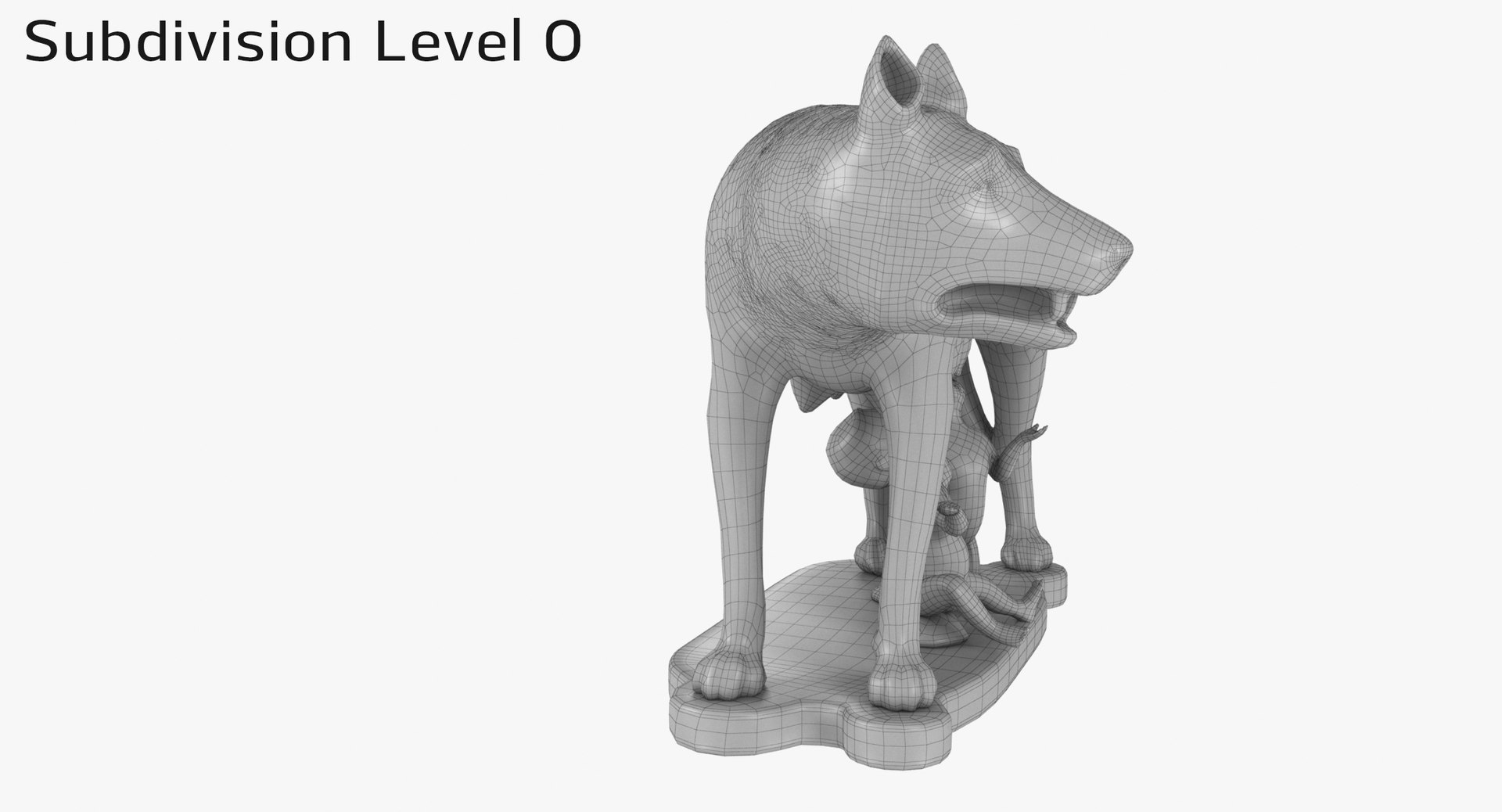 Capitoline Wolf Statue 3D TurboSquid 1987835