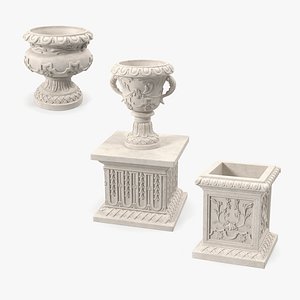 Provence Planters Collection 3D model
