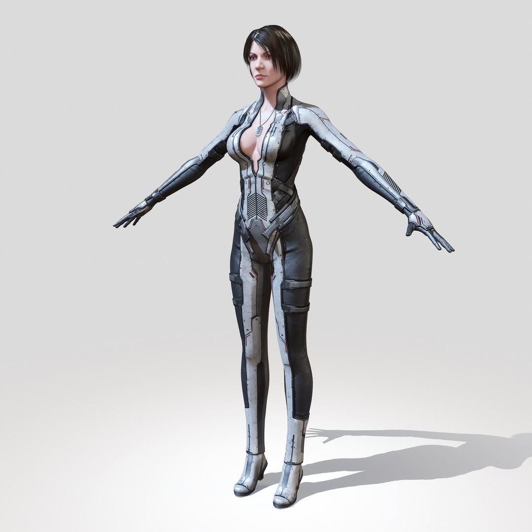 3d Sci Fi Girl