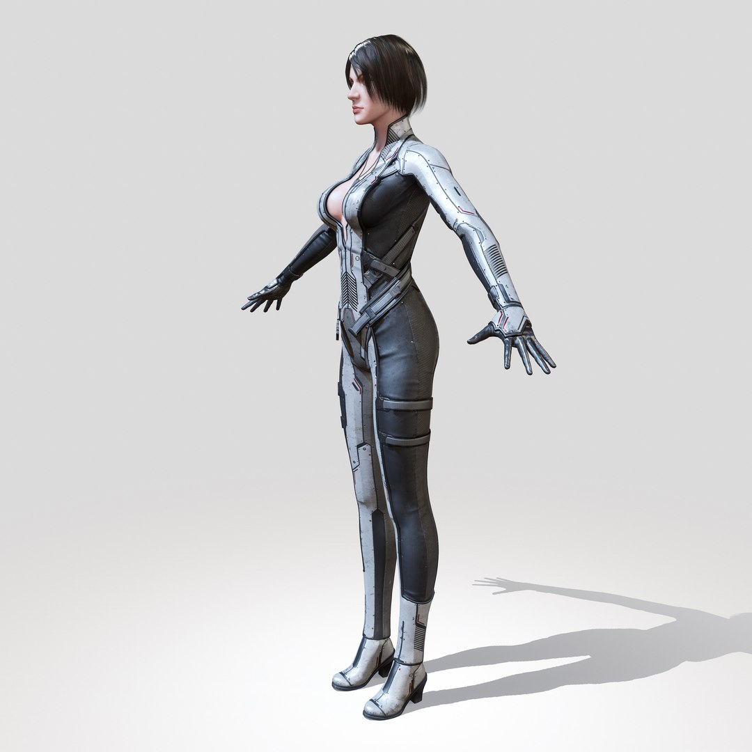 3d Sci Fi Girl