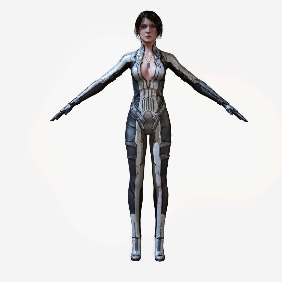 3d Sci Fi Girl 