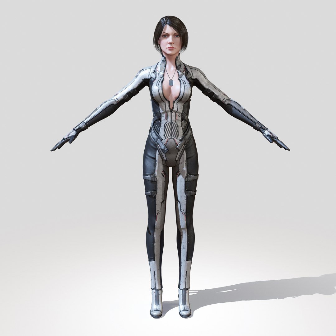 3d Sci Fi Girl