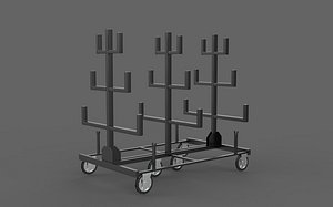 3D Pipe Rack 3D model