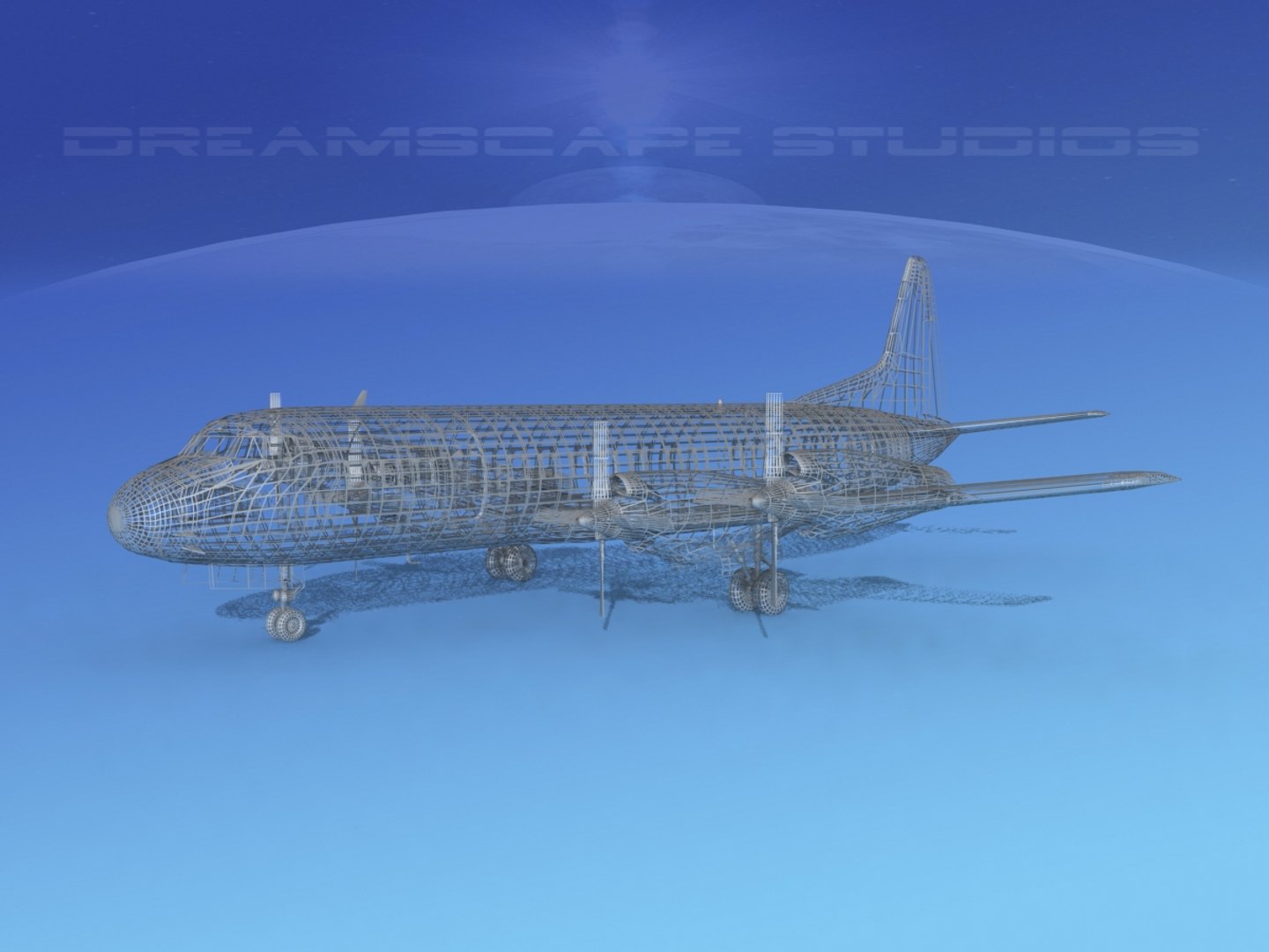 3d Model Propellers Electra Lockheed