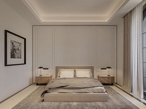 3D ClassicBedroom - High Poly