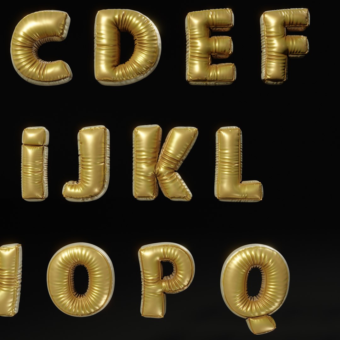 3D Balloon Letter - TurboSquid 1681063